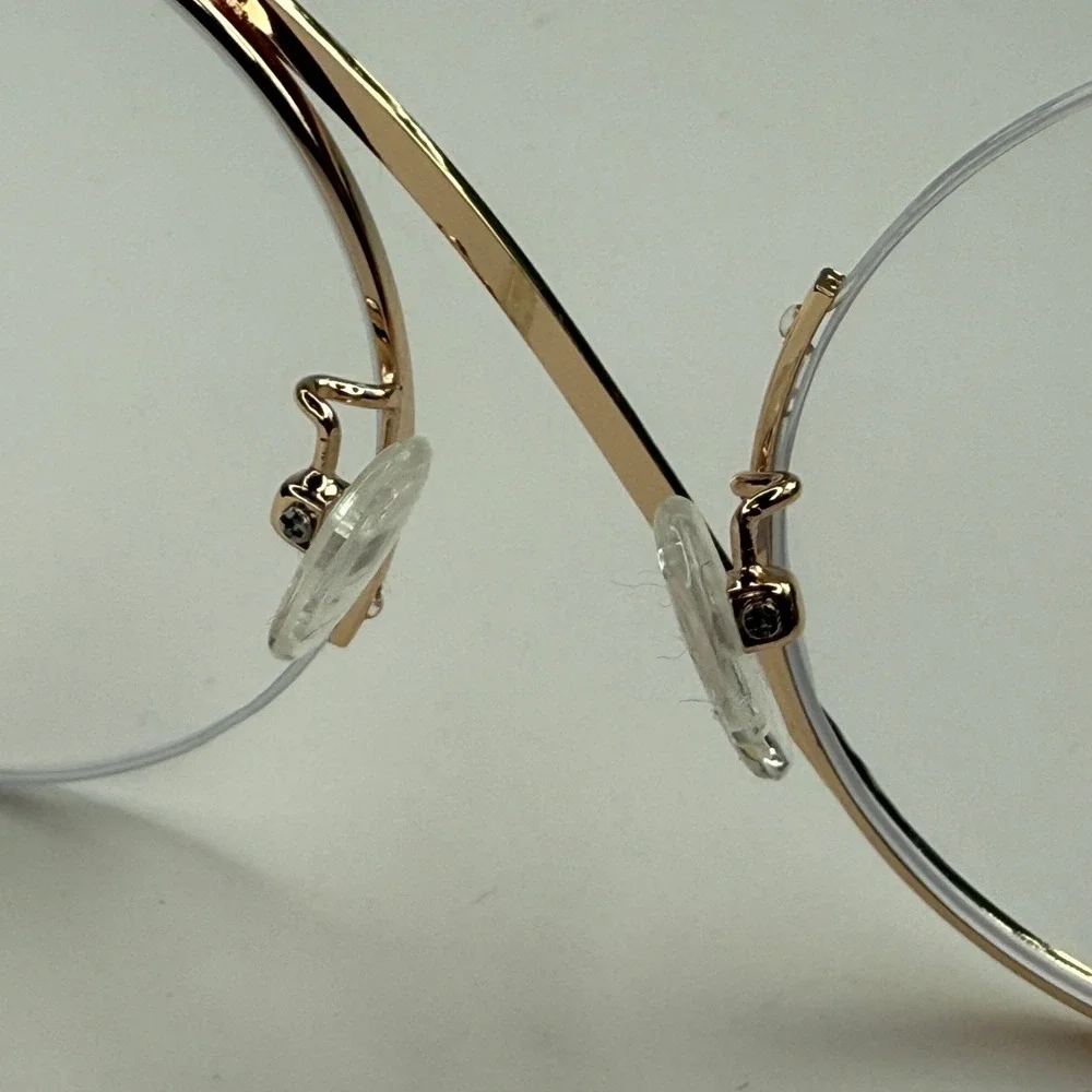 LensMart 95929 C1 Eyeglasses Frame Only‎ 52-20-143 Round White Womens